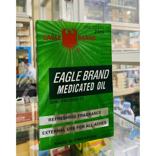 DẦU GIÓ XANH CON Ó - MADE IN SINGAPORE - CHAI 24ML.