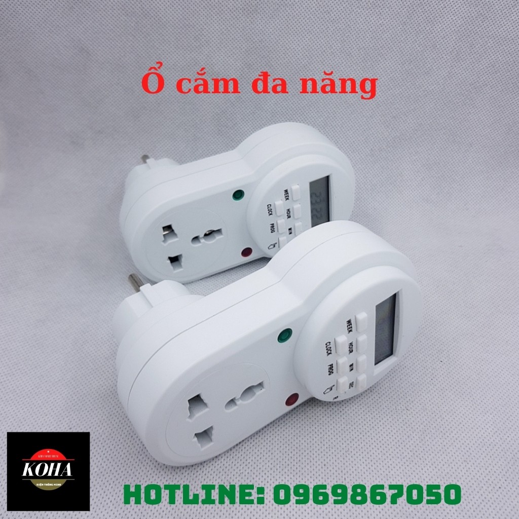 Ổ cắm hẹn giờ điện tử SG36 - Timer hẹn giờ KOHA Smart House