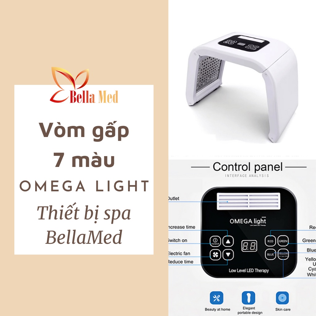 Vòm ánh sáng sinh học Omega light 7 màu gấp gọn cho spa