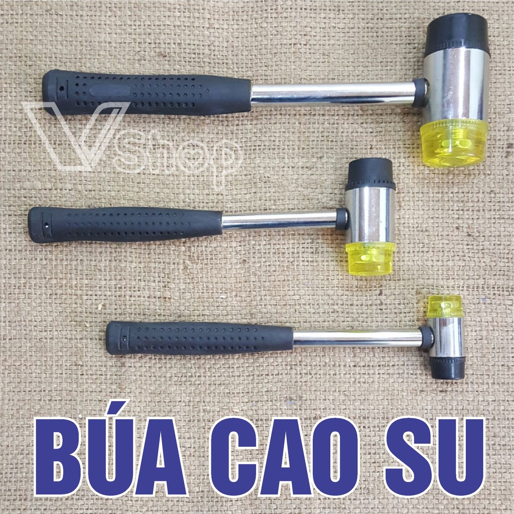 Búa cao su, nhựa mềm, búa đóng,lát gạch. Loại trung và loại nhỏ