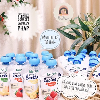 Sữa chua hoa quả bledina gourdes lactees pháp cho bé từ 10m+ - túi 85g