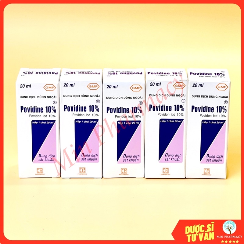 Dung Dịch POVIDONE 10% Pharmedic Sát Khuẩn Ngoài Da Chai 20ml - Minpharmacy