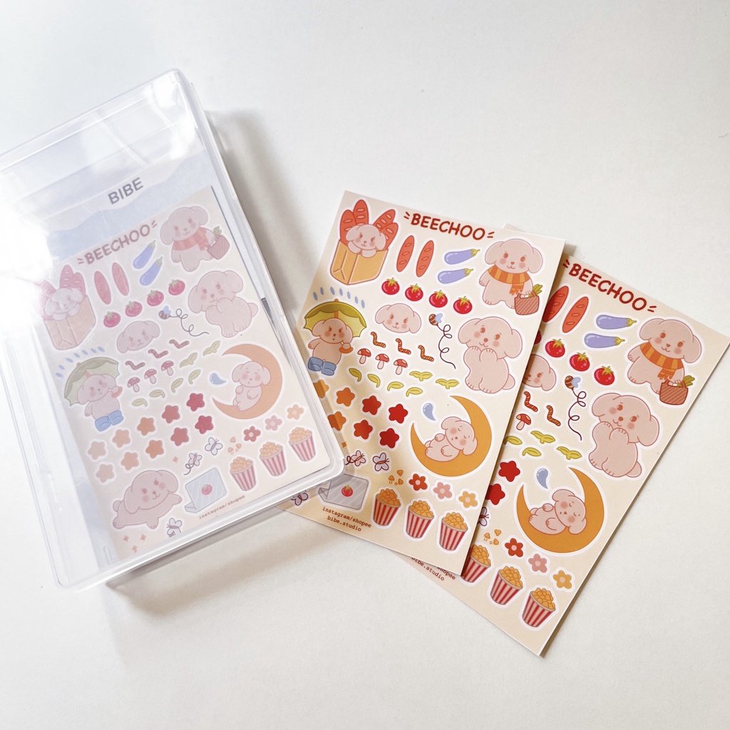 bibe | Beechoo Sticker Sheet | Hình Dán Trang Trí Sổ Planner, Bullet Journal