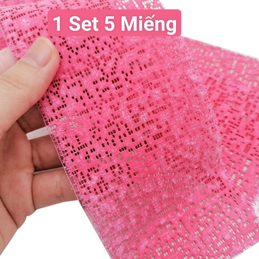 Mặt Nạ Thạch Cao , Mặt Nạ nâng cơ -Màu vàng, Hồng ( 1 Set 5 Miếng )