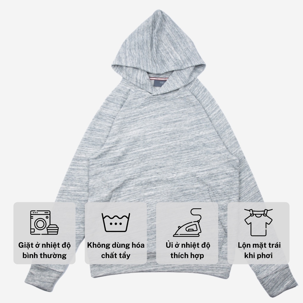 Áo hoodie dài tay nam CIZA form rộng vải nỉ dệt sợi cotton trẻ trung cá tính size S M L XL AHDR16
