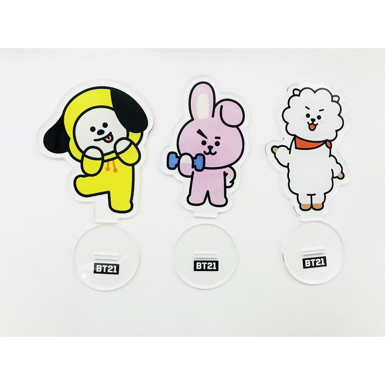 BTS BT21 Thẻ Tên In Hình Các Nhân Vật Bt21 Của Bts