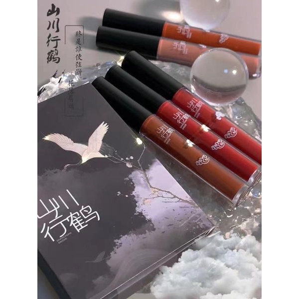 Set Son Cổ Trang Vongee Hộp Màu Đen - Set Son Cổ Trang Màu Đỏ- Set Son Đẹp | BigBuy360 - bigbuy360.vn