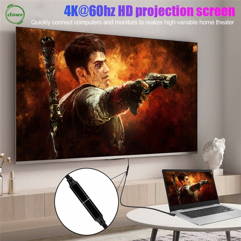 Dây cáp nối dài USB 3.1 Type-C 90 độ CF 100W PD 5A 4K 60Hz 10Gbps USB-C thế hệ 2