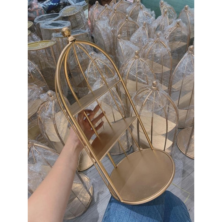 Kệ Để Mỹ Phẩm Lồng Chim 3 Tầng Thiết Kế Sang Trọng