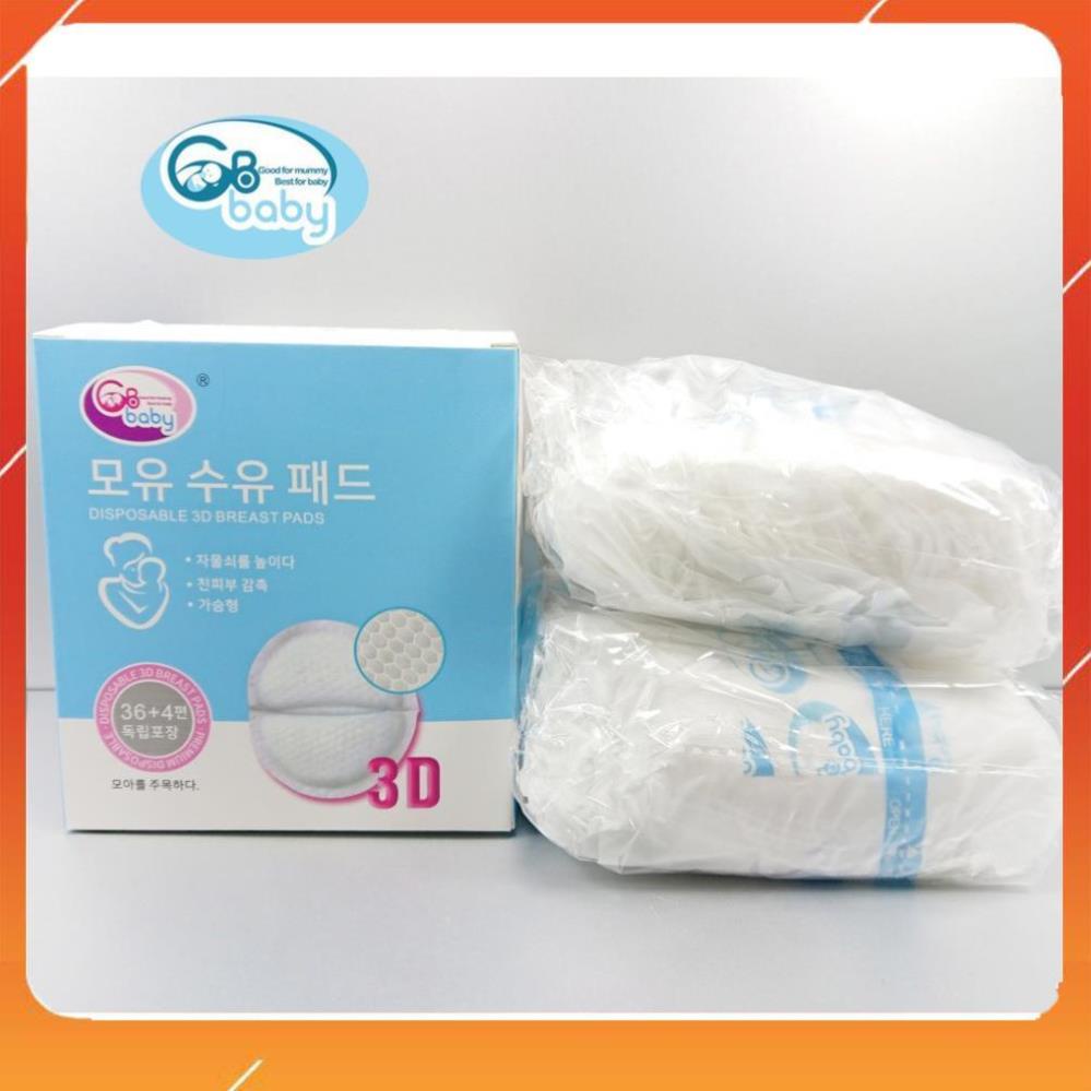 Miếng lót thấm sữa 3D hộp 36 miếng GB baby Hàn Quốc mềm mại thấm hút tốt