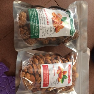 0,5kg nhân óc chó, 0,5kg hạnh nhân rang bơ giá 275k