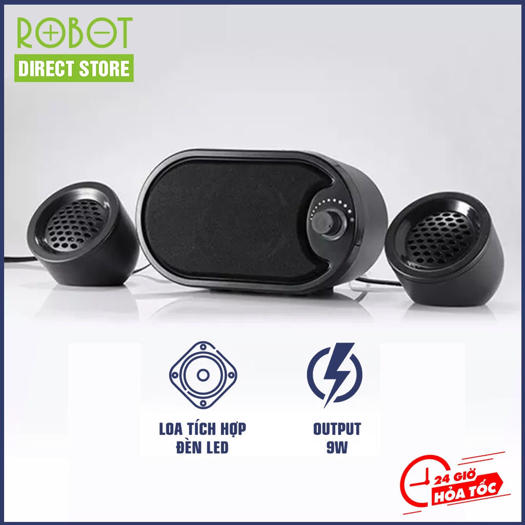 Loa máy tính laptop gaming Robot RS170 Robot Direct Store công suất loa 9W âm thanh trung thực sống động