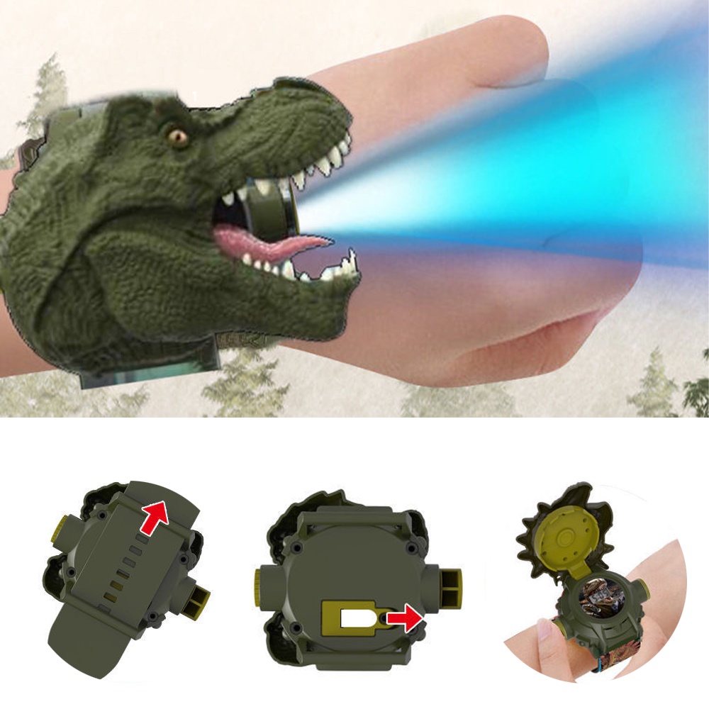 Đồ Chơi Trẻ Em Máy Chiếu Phim Hoạt Hình 3D Khủng Long Cá Mập