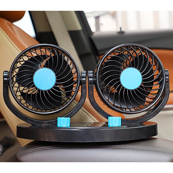 [Size TO] Quạt đôi 12V cỡ 6 inch dành cho ô tô, xe tải