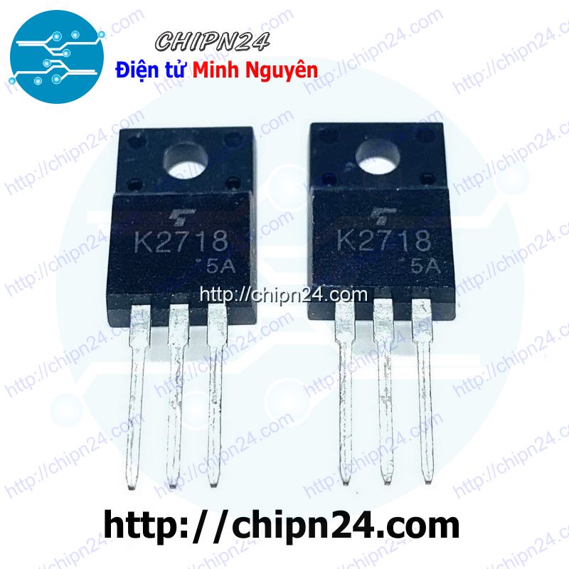 [1 CON] Mosfet K2718 TO-220 2.5A 900V Kênh N (2SK2718 2718)