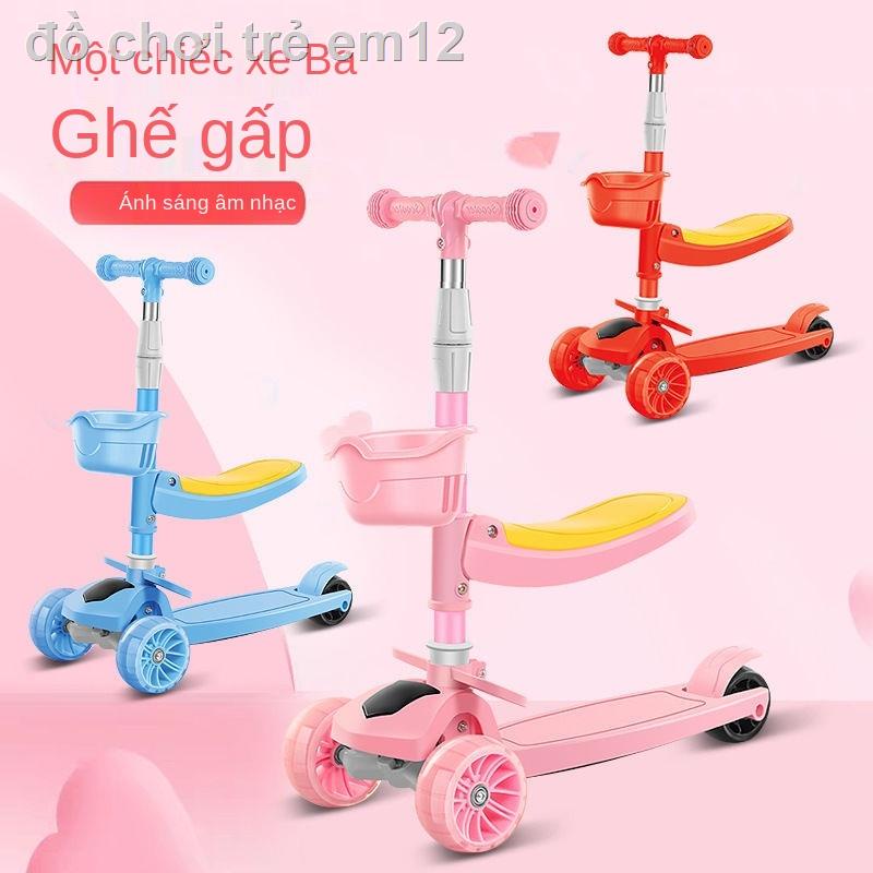 №❧☒Bán chạy xe trượt trẻ em 2-3-6 tuổi xe đạp trẻ em 12 tuổi Xe trượt một chân 2 bánh rộng