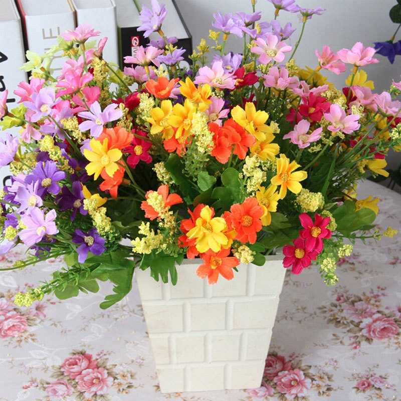 1 Nhánh 28 Hoa Lan Nhân Tạo Trang Trí Nội Thất/Văn Phòng/Tiệc Cưới