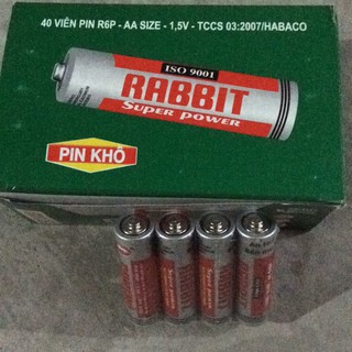 Hộp 40 viên pin con thỏ lắp đồ chơi HN