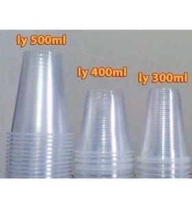 Combo 50 cốc nhựa kèm nắp