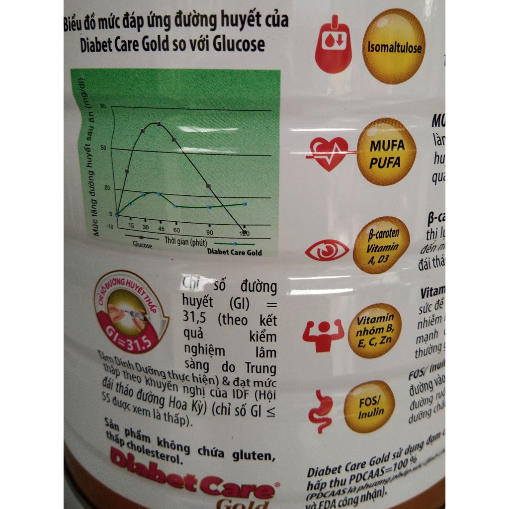 Sữa bột Nuti Diabet Care Gold 900g