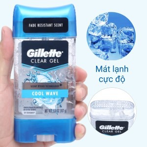 Lăn Khử Mùi Nam Gillette Cool Wave Clear Gel