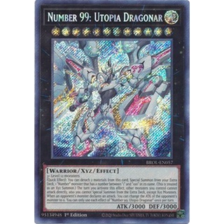 Thẻ bài yugioh - tcg - number 99: utopia dragonar / brol-en057'