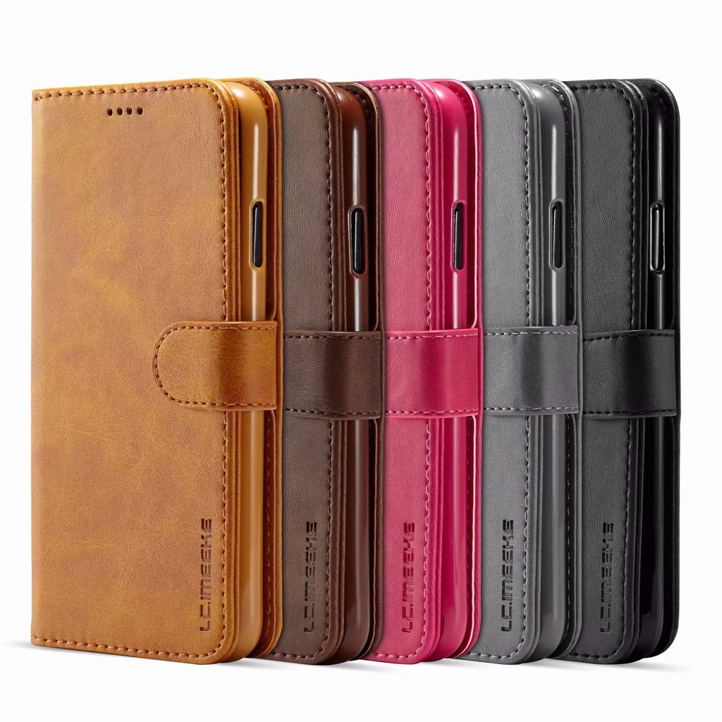 Flap leather case For iPhone 6 6s 7 8 plus X Xs 11 12 Pro MAX XR Casing Cover