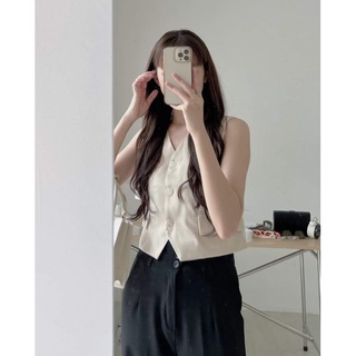 [Ảnh thật] Áo Vest gile nữ 2 lớp hàng đẹp.