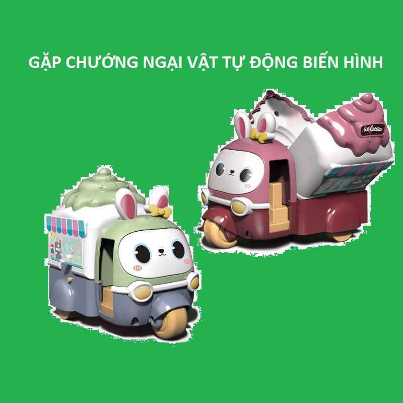 đồ chơi Xe kem biến hình tự động hottrend 2021 cho bé ( chạy bánh đà )