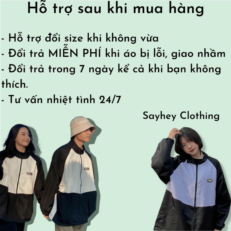 Áo Khoác Dù TMS LOGO MIDSIDE Nam Nữ Ulzzang Unisex Form Rộng Bomber 7zia Jacket - Sayhey Clothing