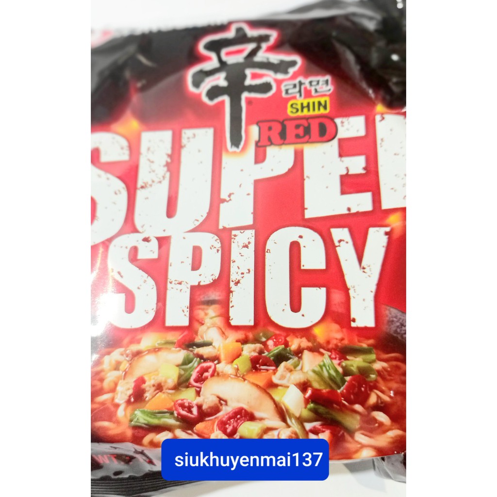 set 5 mì siêu cay shin super spicy 120g hàn quốc ( dạng nước)hsd:3.2022 | BigBuy360 - bigbuy360.vn