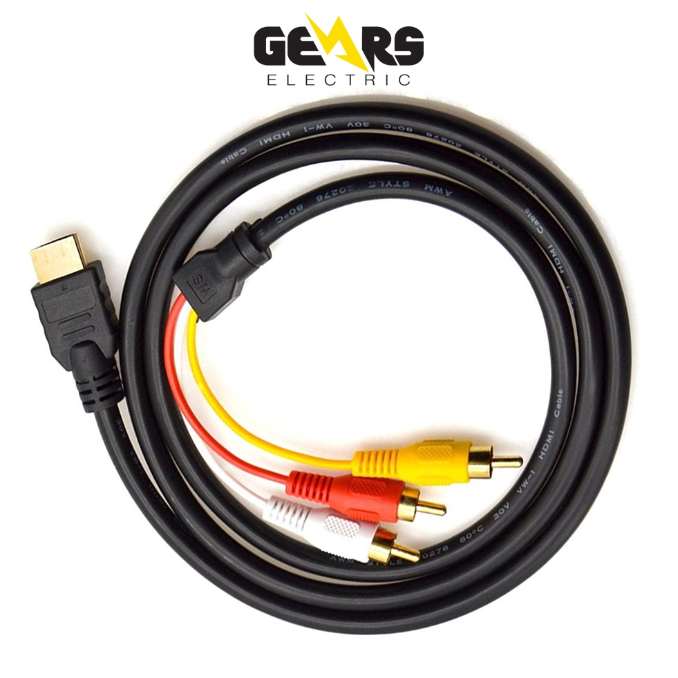 Cáp Truyền Tín Hiệu Từ HDMI Ra AV 3 RCA 1.5m GEAR79