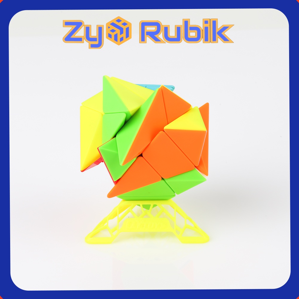 Rubik Biến Thể QiYi Axis + Đế DNA Full Màu - ZyO Rubik