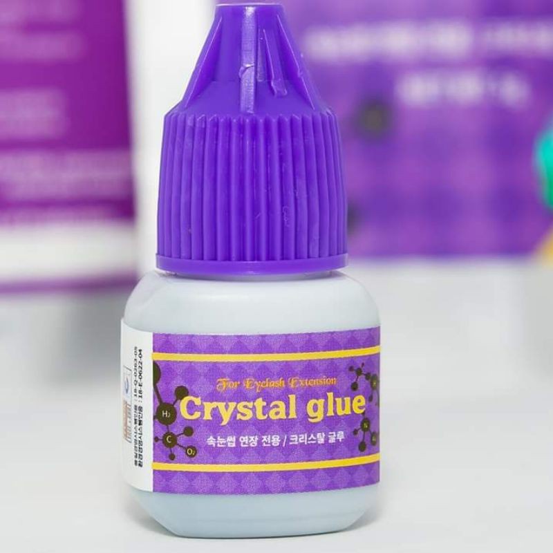 Keo Nối Mi Crystal Glue Tím Chính Hãng Hàn Quốc 5ml