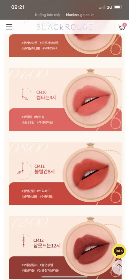 [CM07- CM12 _Có sẵn]Son Kem Lì Black Rouge Cream Matt Rouge Version 2