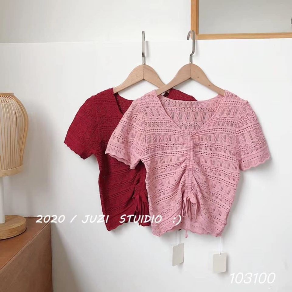 Áo croptop rút dây, có màu TÍM hottrend