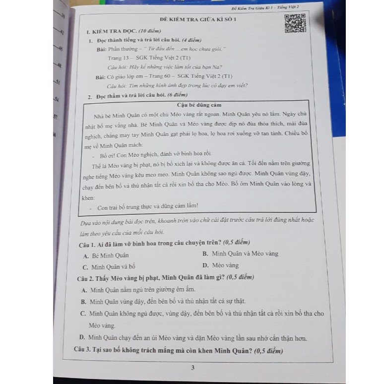 Sách - Đề kiểm tra Tiếng Việt lớp 2, học kì 1 | BigBuy360 - bigbuy360.vn