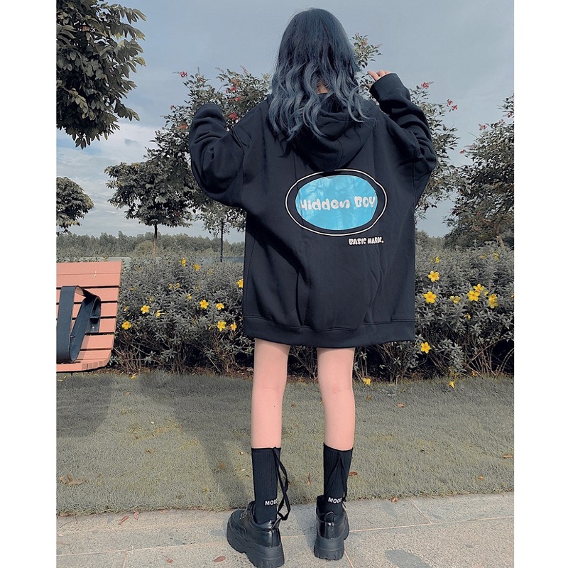 Áo khoác nỉ HIDEN Áo khoác UNISEX form rộng dày ấm hot trend - CUTE_ZOO | BigBuy360 - bigbuy360.vn