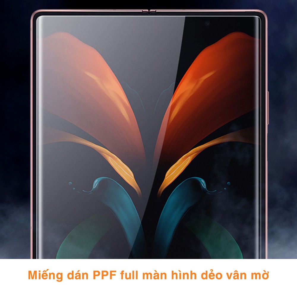 Dán màn hình chính Samsung Z Fold 2 full màn chống bám vân tay dẻo vân mờ - Dán dẻo Samsung Galaxy Z Fold 2