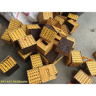 ống giấy đan mây