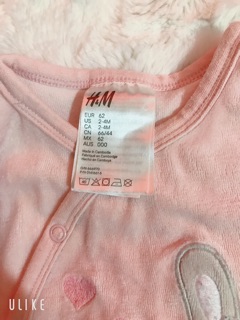 Thanh lý bộ body thỏ HM bé 2-4 M