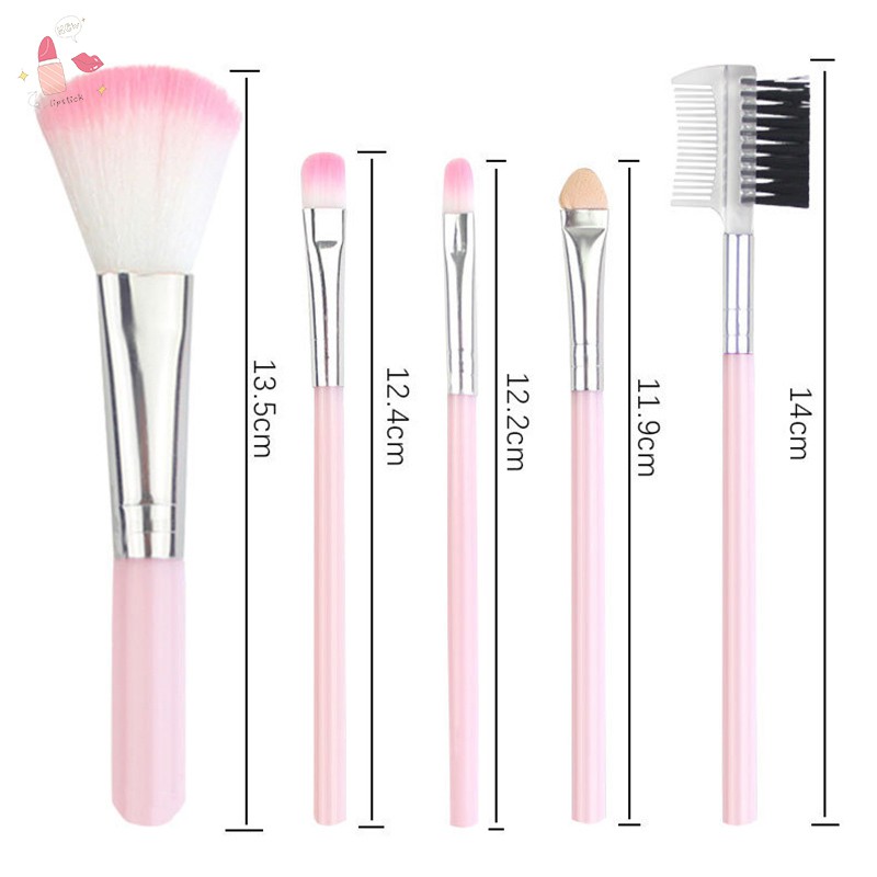 Set 5 món cọ trang điểm mắt, má, môi chuyên dụng cho nữ | BigBuy360 - bigbuy360.vn