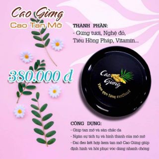 CAO GỪNG TAN MỠ - ĐÁNH BAY MỠ THỪA