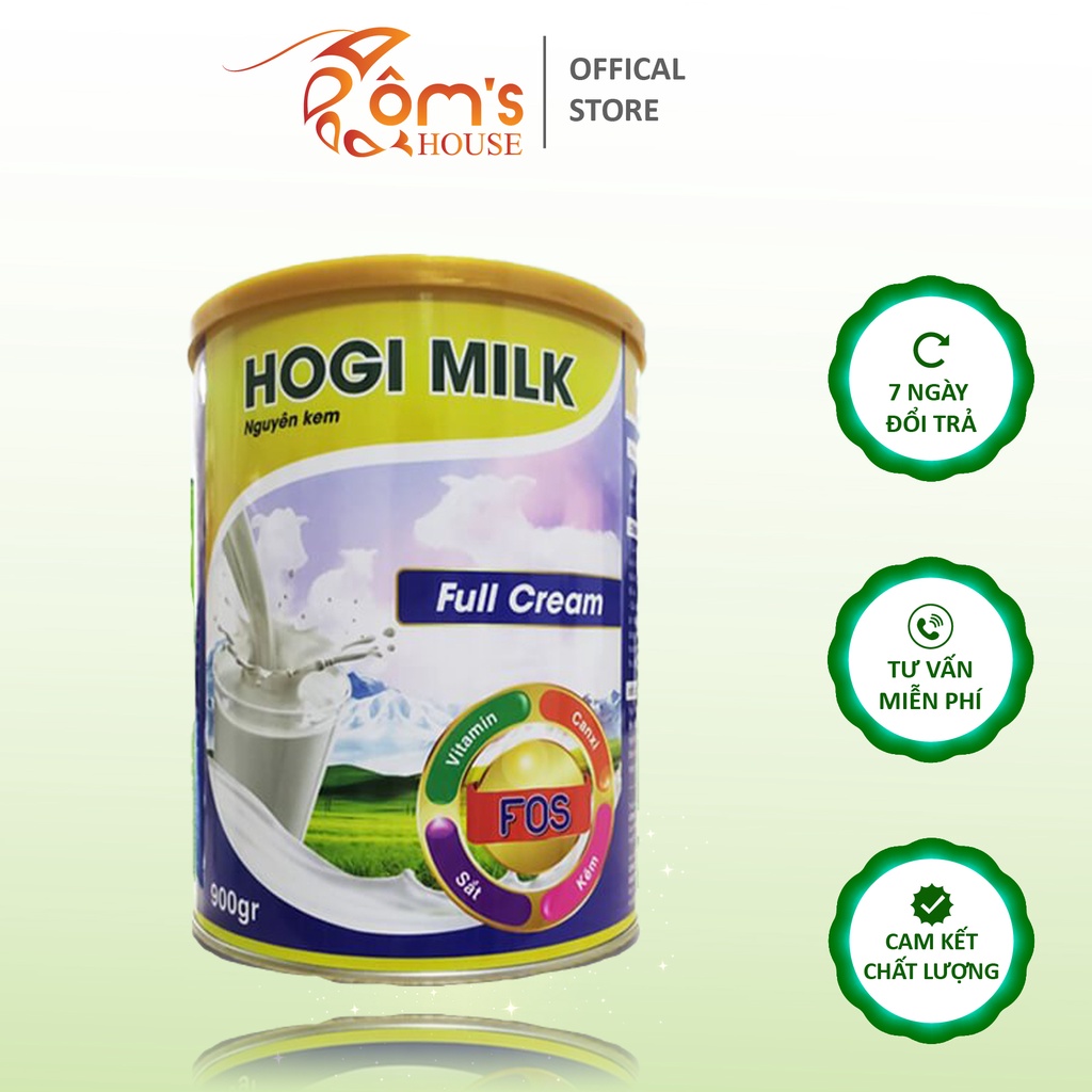 Sữa béo nguyên kem Hogi milk 900g tăng cân an toàn