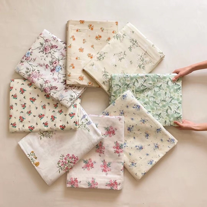 Bộ Chăn Ga Gối 100% Cotton Living Cực Mát- Ga Giường Nhập Khẩu Đủ Size Miễn Phí Bo Chun