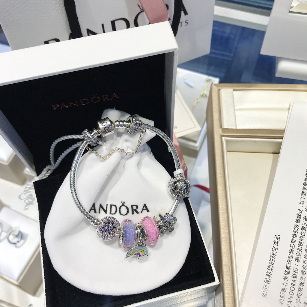 Vòng Tay Mạ Bạc 925 Mặt Hình Trái Tim Pandora Pandora Pandora kljl0563