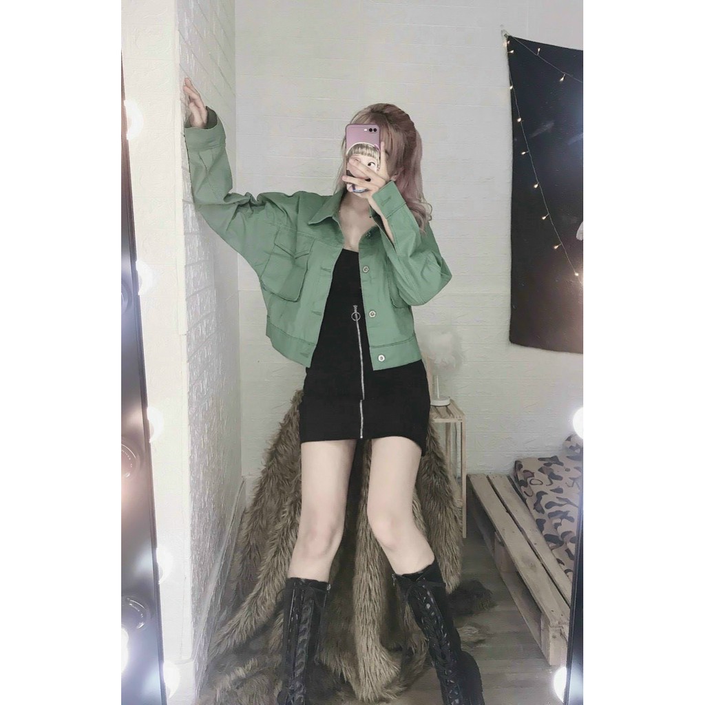 [SP BÁN CHẠY] Áo khoát kaki túi hộp SÀNH ĐIỆU TV183210