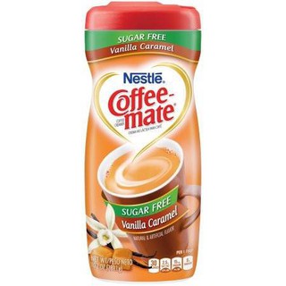 Bột kem pha cà phê NESTLE Coffee Mate hương Vanilla Caramel dùng cho người ăn kiêng, tiểu đường