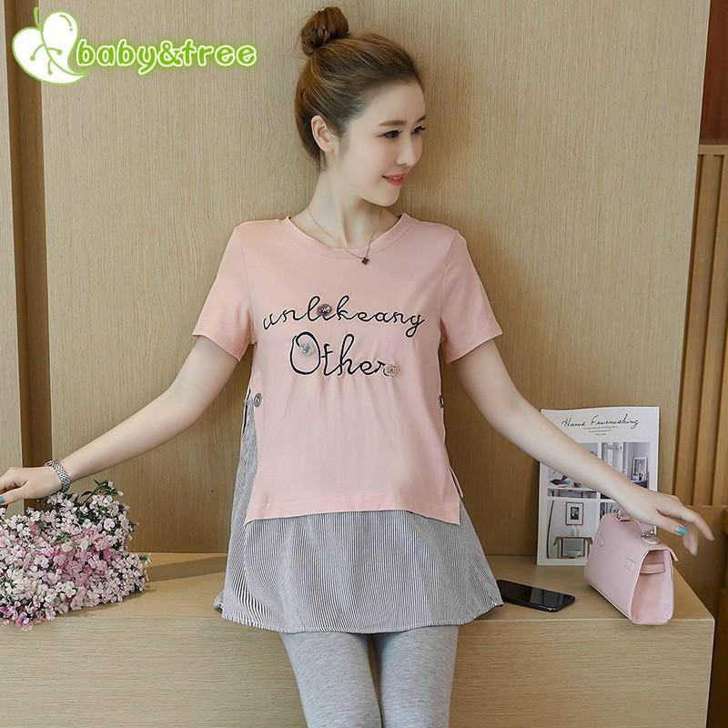 Trang phục dành cho bà bầu: Áo thun ngắn tay Tee