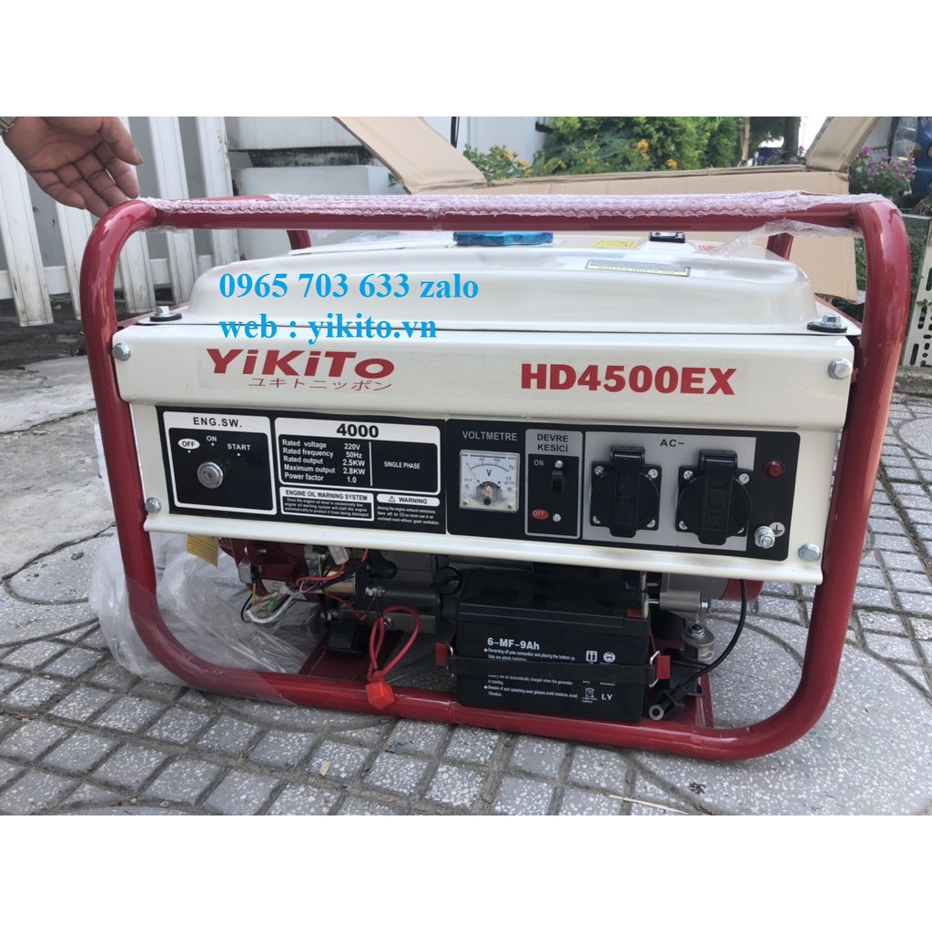 Máy phát điện gia đình chạy xăng 2.8kw Yikito Japan, chạy 2 điều hòa vô tư.